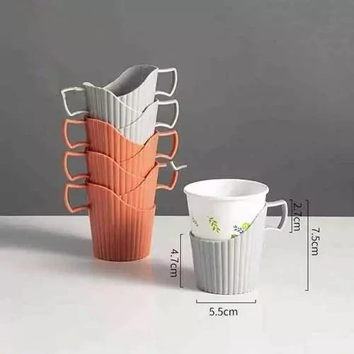 هولدر نگهدارنده لیوان یکبار مصرف (۴ عددی رنگ شکلاتی)